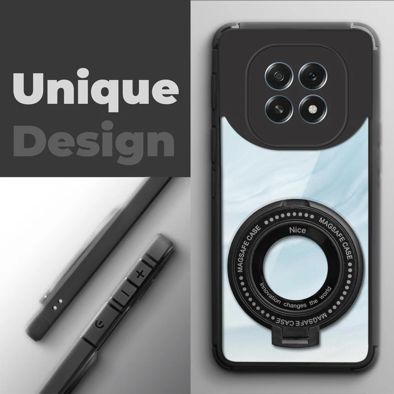 Silicone Grip Clear Case Ring Holder Kickstand For Oppo F29 5G - Image 4