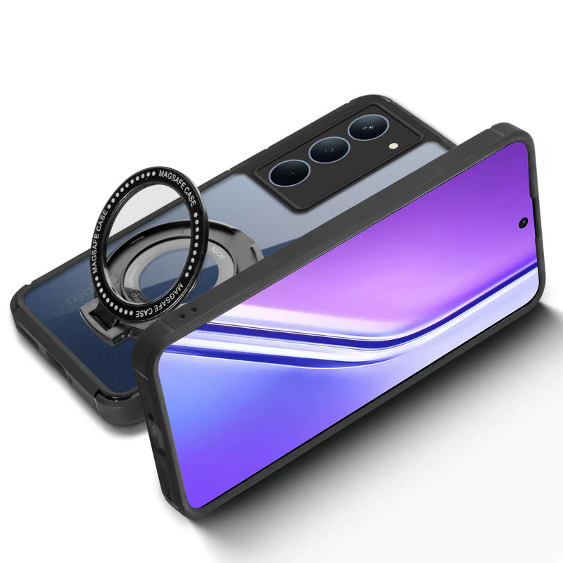 Silicone Grip Clear Case Ring Holder Kickstand For Realme P3x 5G - Image 6