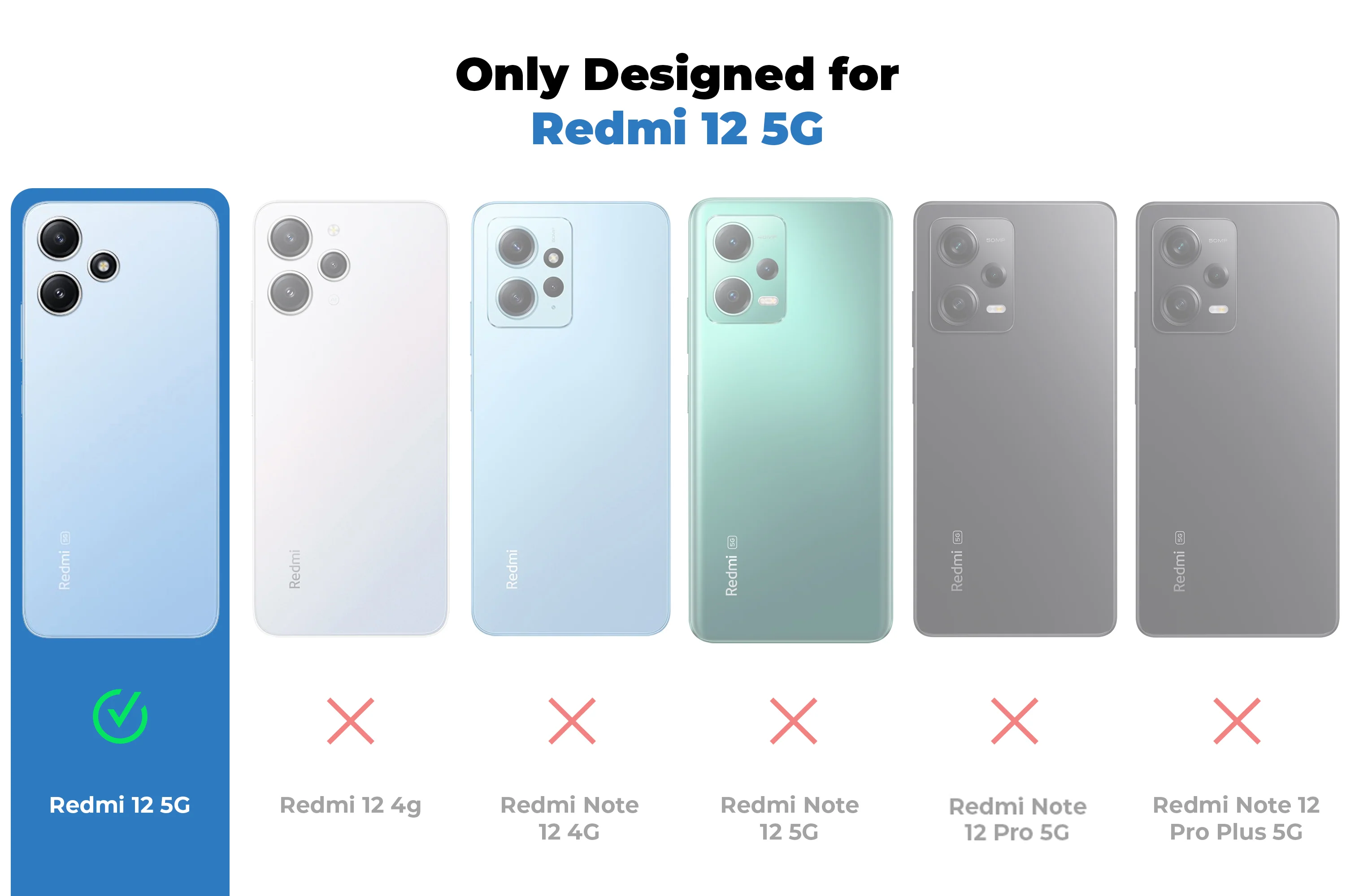 Silicone Grip Clear Case Ring Holder Kickstand For Redmi 12 5G - Image 2