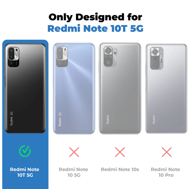 Silicone Grip Clear Case Ring Holder Kickstand For Redmi Note 10T 5G - Image 2