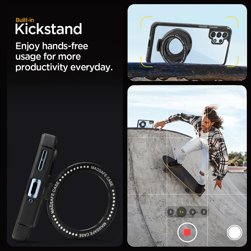 Silicone Grip Clear Case Ring Holder Kickstand For Samsung A13 4G - Image 4