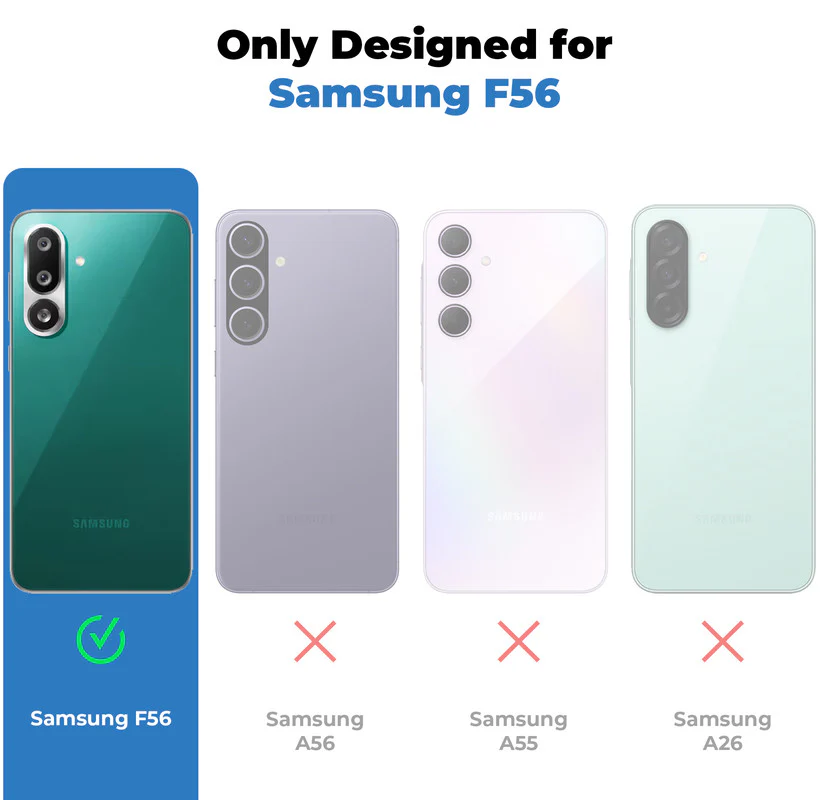 Silicone Grip Clear Case Ring Holder Kickstand For Samsung F56 5G - Image 2