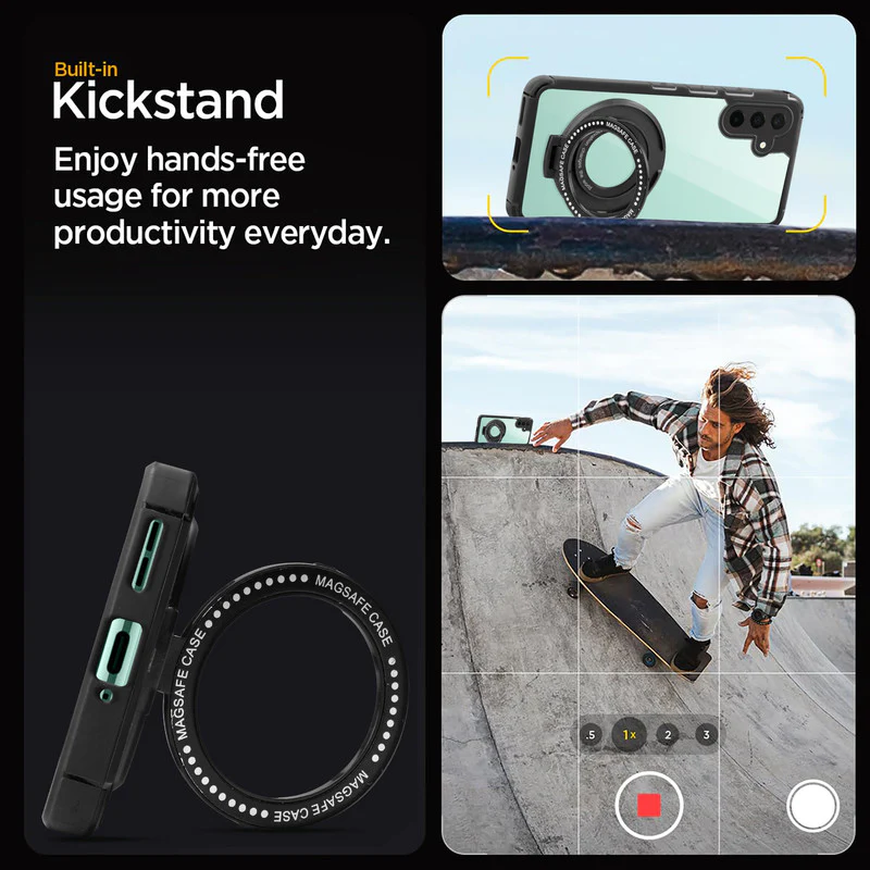 Silicone Grip Clear Case Ring Holder Kickstand For Samsung F56 5G - Image 5