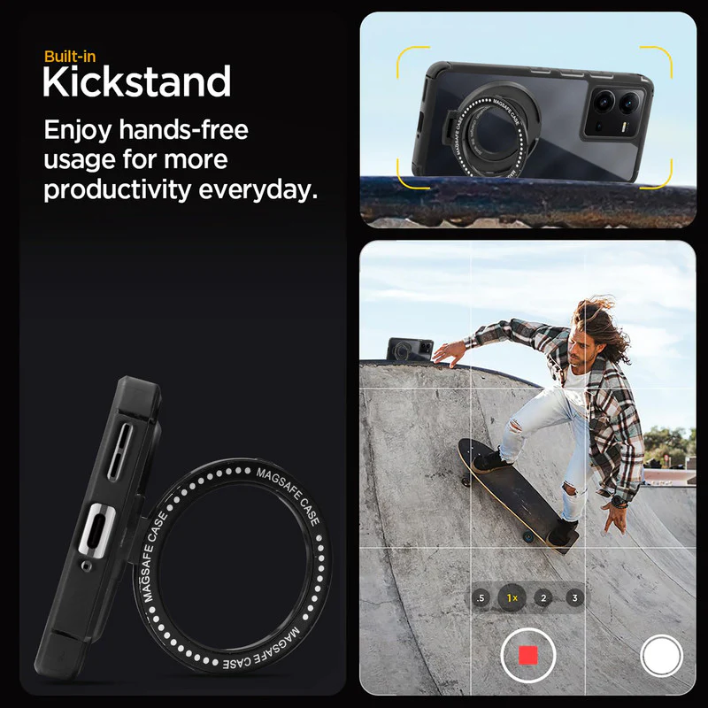 Silicone Grip Clear Case Ring Holder Kickstand For Vivo V25E 5G - Image 5