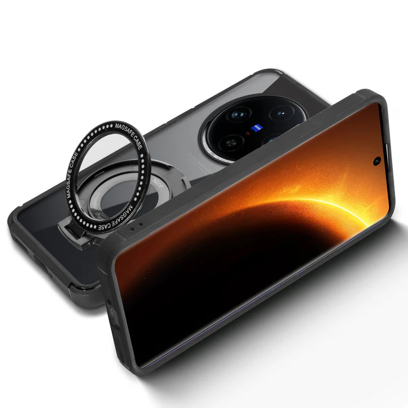 Silicone Grip Clear Case Ring Holder Kickstand For Vivo X100 Pro 5G - Image 6