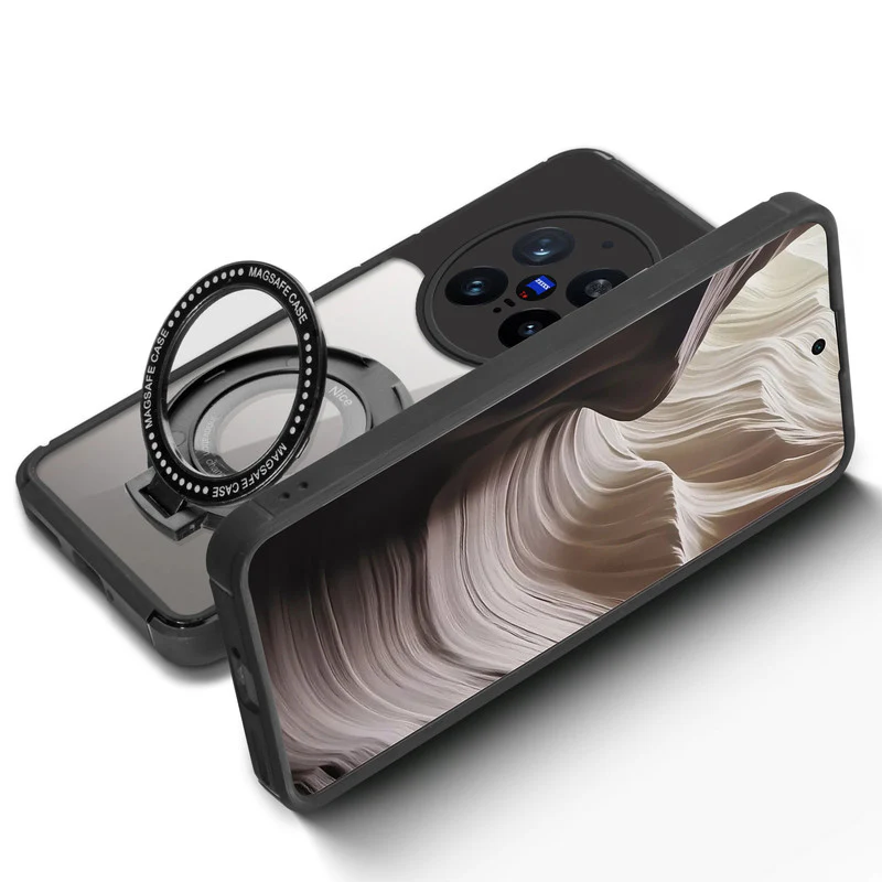 Silicone Grip Clear Case Ring Holder Kickstand For Vivo X200 Pro 5G - Image 6