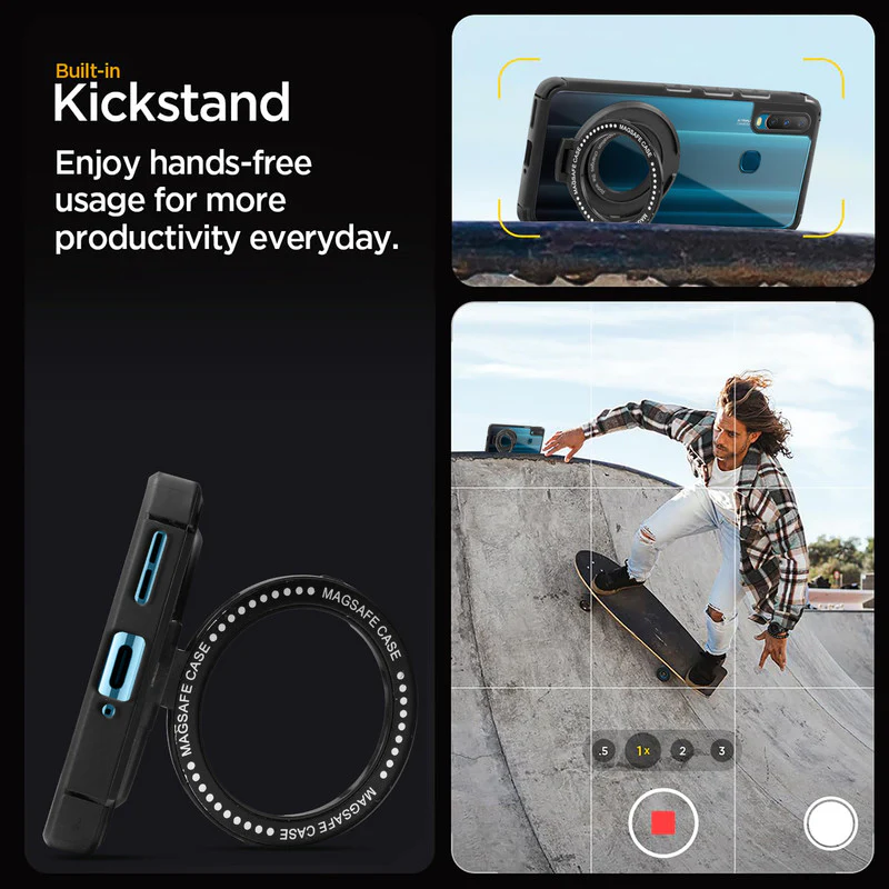 Silicone Grip Clear Case Ring Holder Kickstand For Vivo Y17 - Image 5