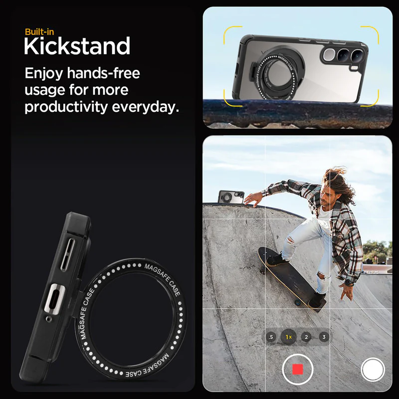 Silicone Grip Clear Case Ring Holder Kickstand For Vivo Y300 5G - Image 5