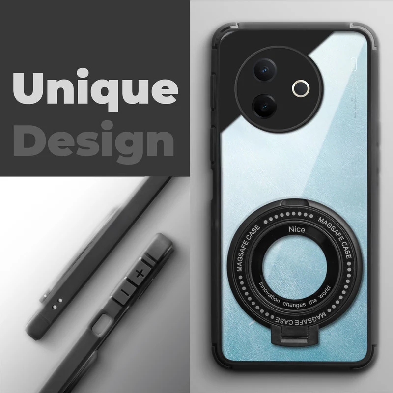Silicone Grip Clear Case Ring Holder Kickstand For Vivo Y39 5G - Image 4