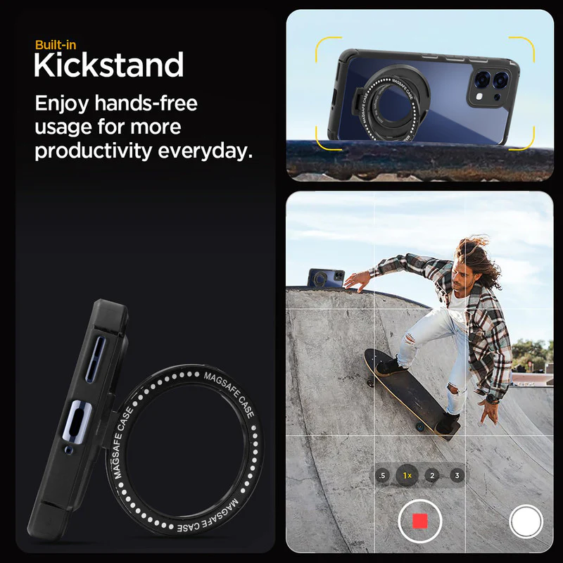 Silicone Grip Clear Case Ring Holder Kickstand For Oppo F31 5G - Image 4