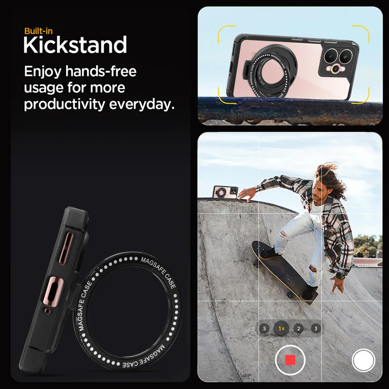 Silicone Grip Clear Case Ring Holder Kickstand For Realme 15 5G - Image 5