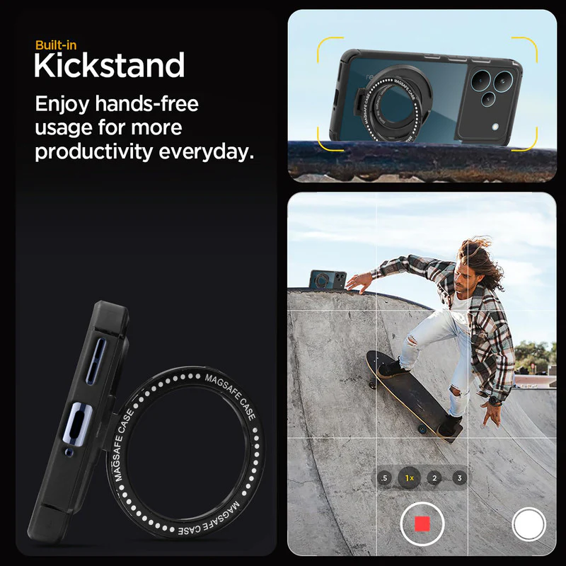 Silicone Grip Clear Case Ring Holder Kickstand For Realme P4 Pro 5G - Image 5