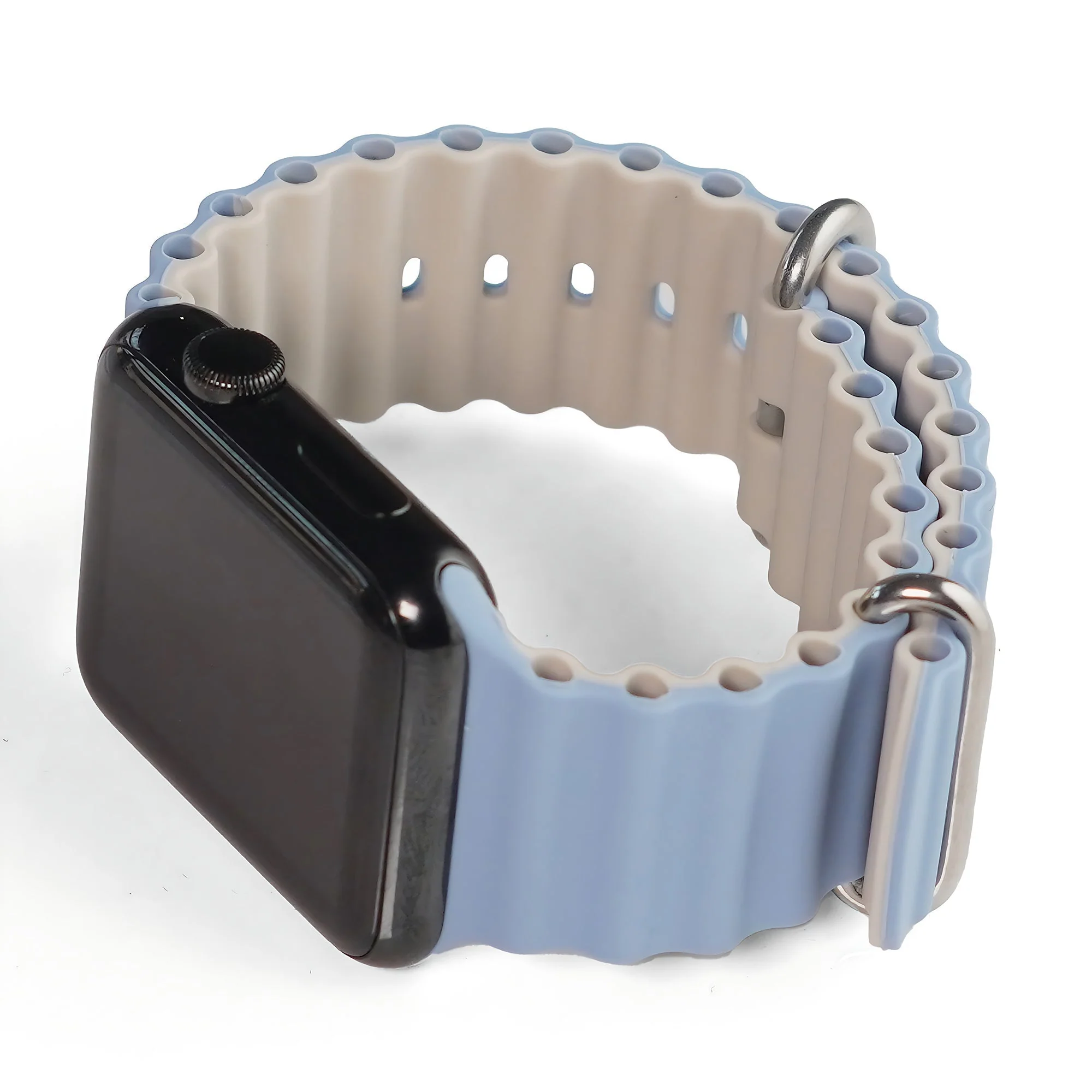 Silicone Ocean Loop Strap Compatible with Apple Watch , Waterproof Sport iWatch Strap for Men & Women (Strap Only, Watch Not Included) - Image 12