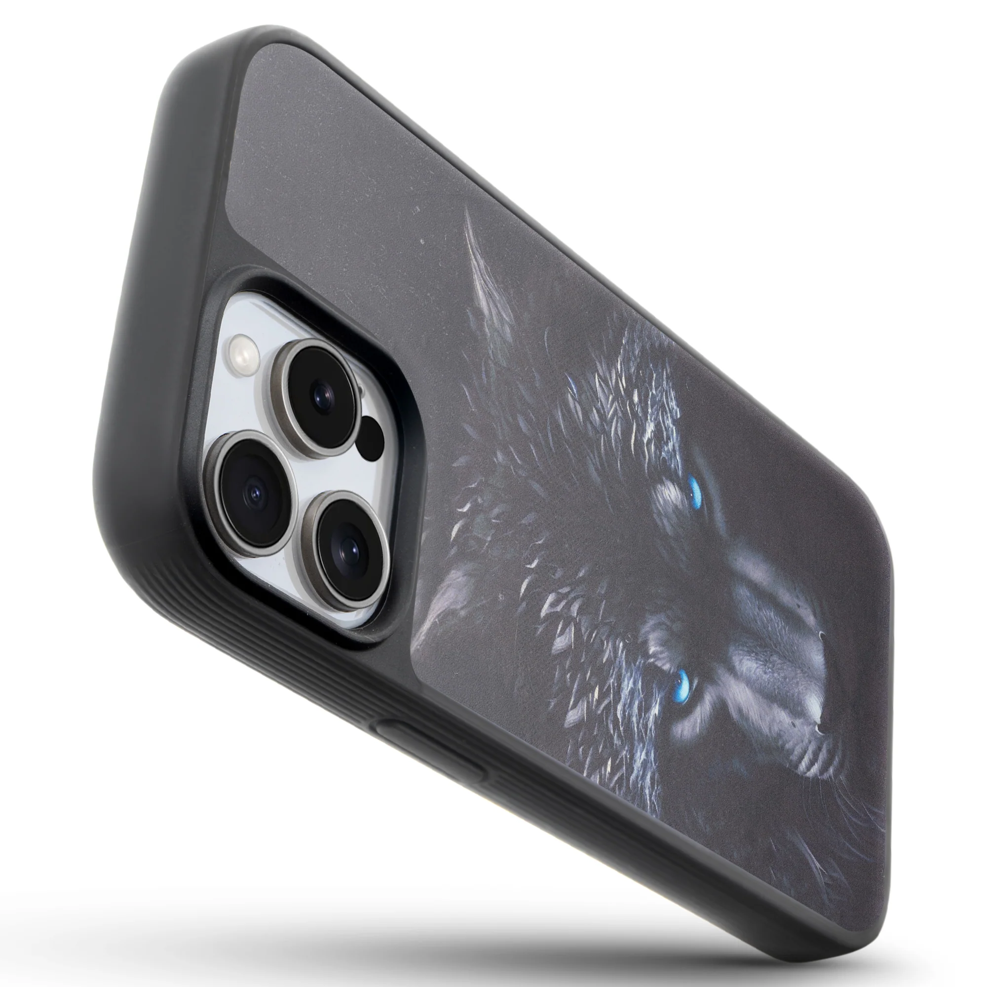 Silicone Textured Frame Printed Hard Back Case For Apple iPhone 15 Pro Max With Raised Camera Bumper - Image 15