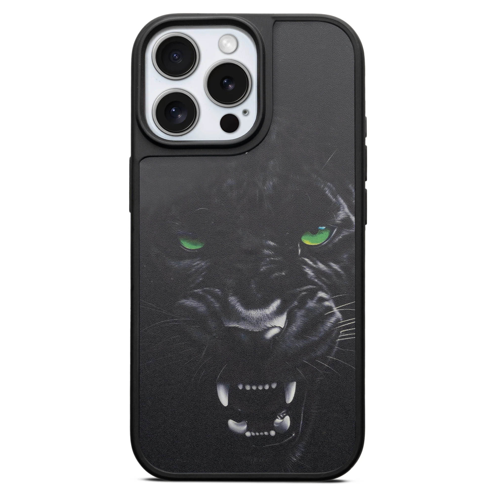 Silicone Textured Frame Printed Hard Back Case For Apple iPhone 15 Pro Max With Raised Camera Bumper - Image 5