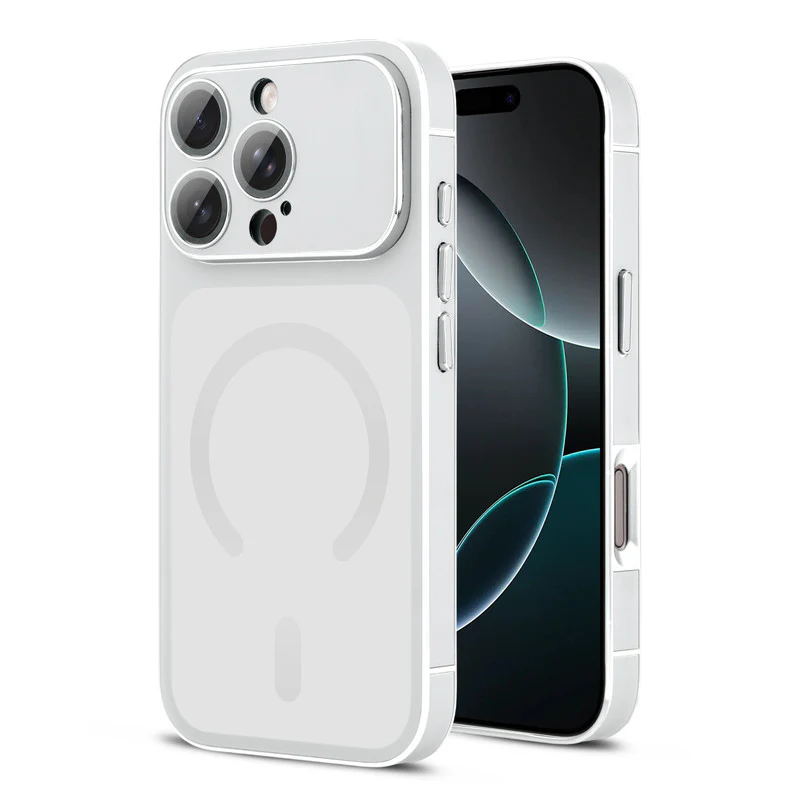 Matte Shine Silver Line Wireless Charging Support Back Cover Case For  Apple iPhone 16 Pro - Image 22