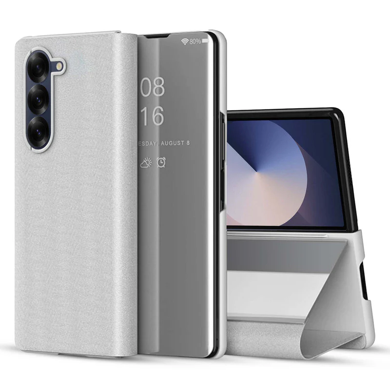 Sleek Flip Case for Samsung Z Fold 6 , Touch Mirror Cover with Auto Wake/Sleep (Not S View Compatible) - Image 11