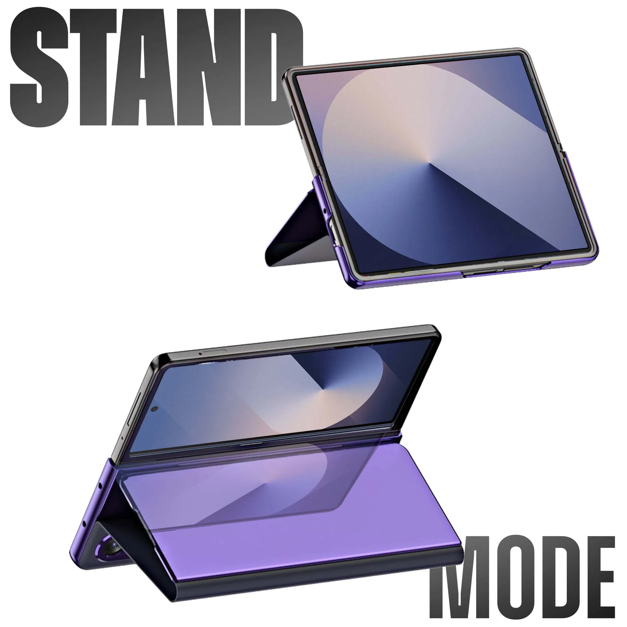 Sleek Flip Case for Samsung Z Fold 6 , Touch Mirror Cover with Auto Wake/Sleep (Not S View Compatible) - Image 19