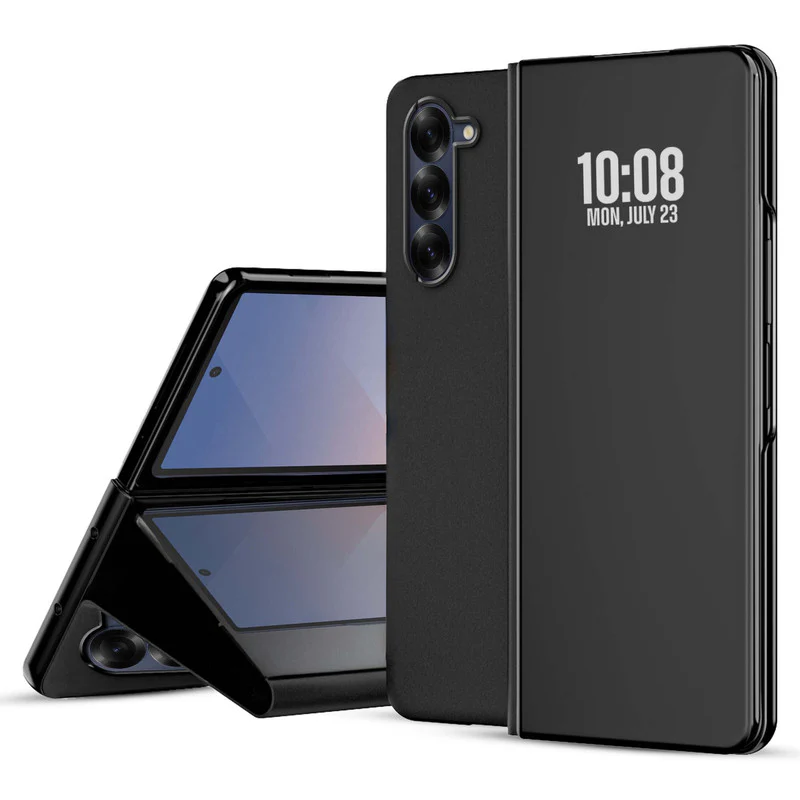 Sleek Flip Case for Samsung Z Fold 6 , Touch Mirror Cover with Auto Wake/Sleep (Not S View Compatible) - Image 5