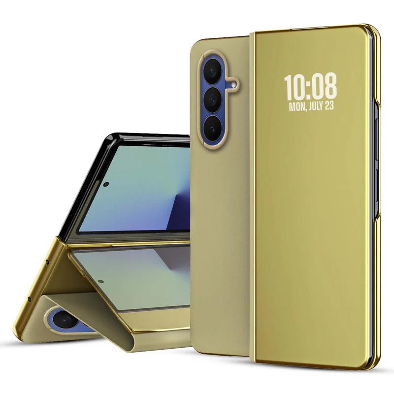 Sleek Flip Case for Samsung Z Fold 7, Touch Mirror Cover with Auto Wake/Sleep (Not S View Compatible) - Image 10