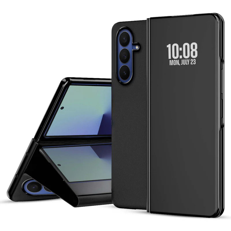 Sleek Flip Case for Samsung Z Fold 7, Touch Mirror Cover with Auto Wake/Sleep (Not S View Compatible) - Image 5