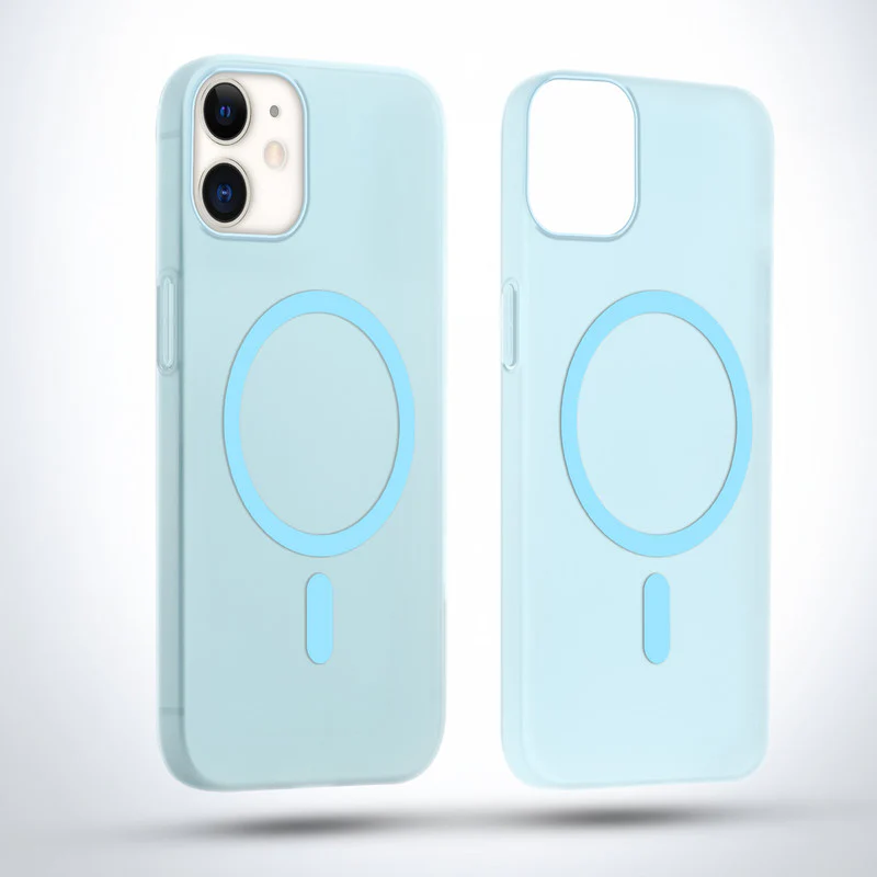 Slim Matte Wireless Charging Support Back Cover for Apple iPhone 12 - Image 35
