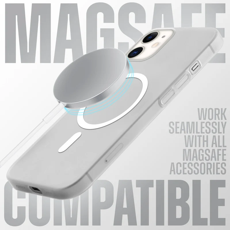 Slim Matte Wireless Charging Support Back Cover for Apple iPhone 12 - Image 39
