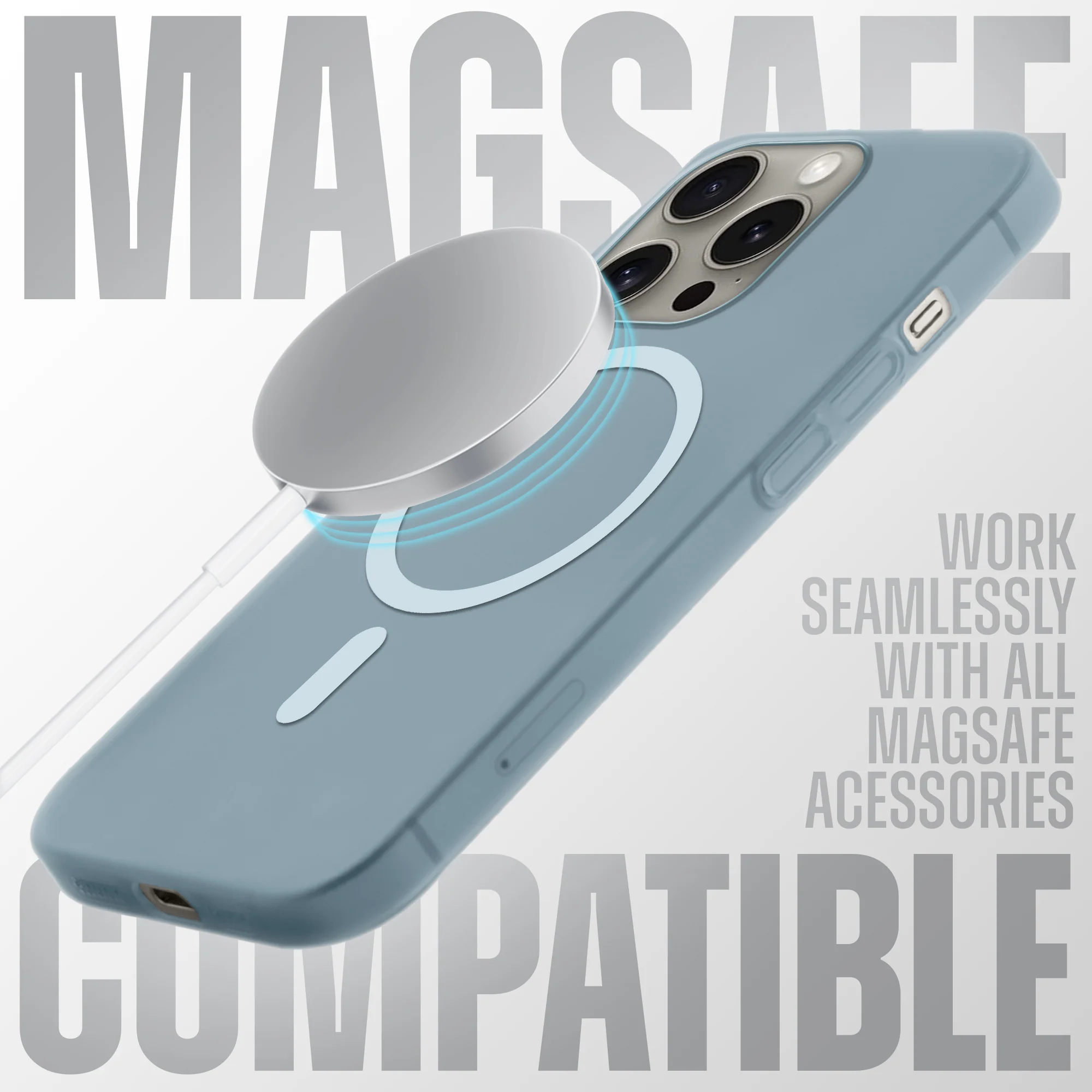 Slim Matte Wireless Charging Support Back Cover for Apple iPhone 13 Pro Max - Image 27