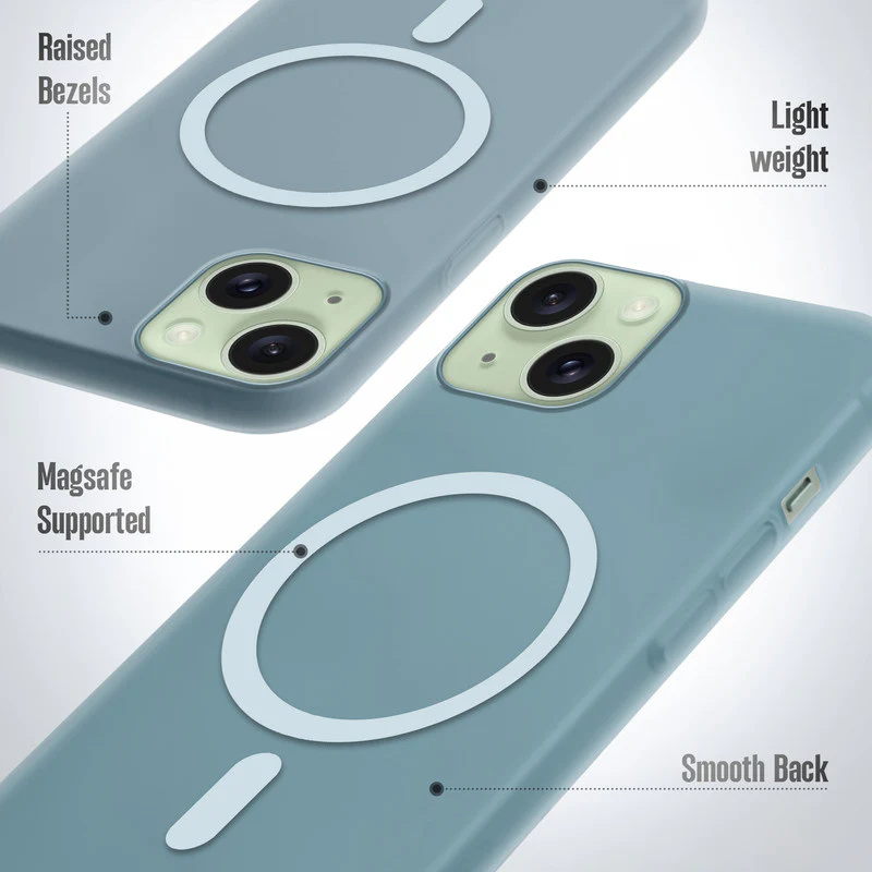 Slim Matte Wireless Charging Support Back Cover for Apple iPhone 14 Plus - Image 10