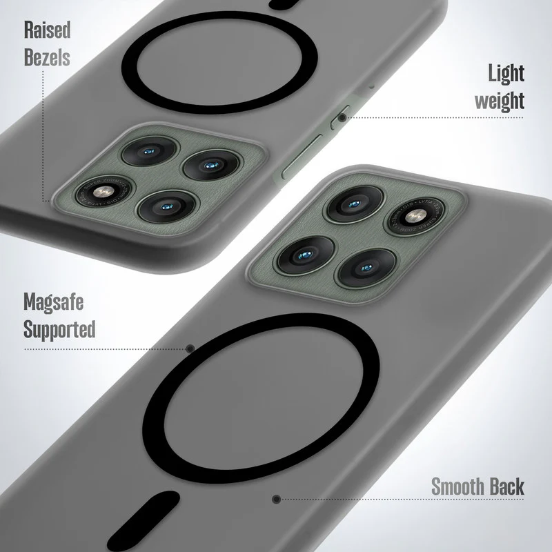 Slim Matte Wireless Charging Support Back Cover for Motorola Moto Edge 60 Pro 5G - Image 4