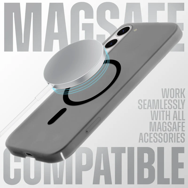 Slim Matte Wireless Charging Support Back Cover for Samsung S23 Plus 5G - Image 3