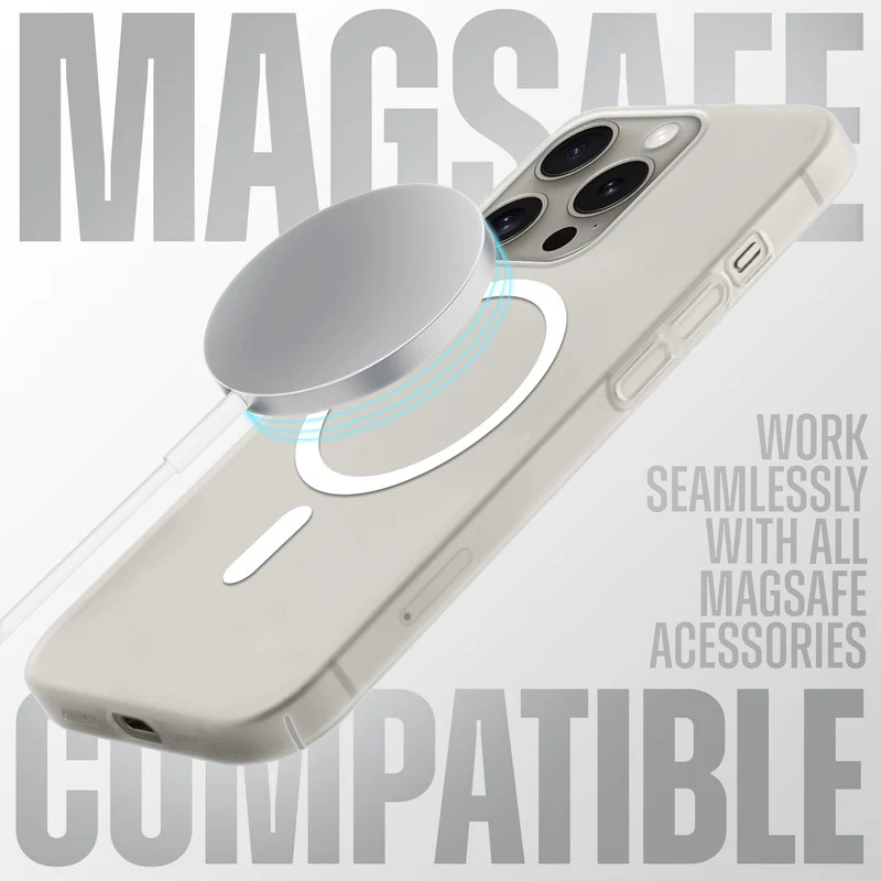 Slim Matte Wireless Charging Support Back Case for Apple iPhone 14 Pro Max - Image 21