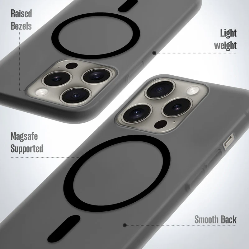 Slim Matte Wireless Charging Support Back Case for Apple iPhone 14 Pro Max - Image 4