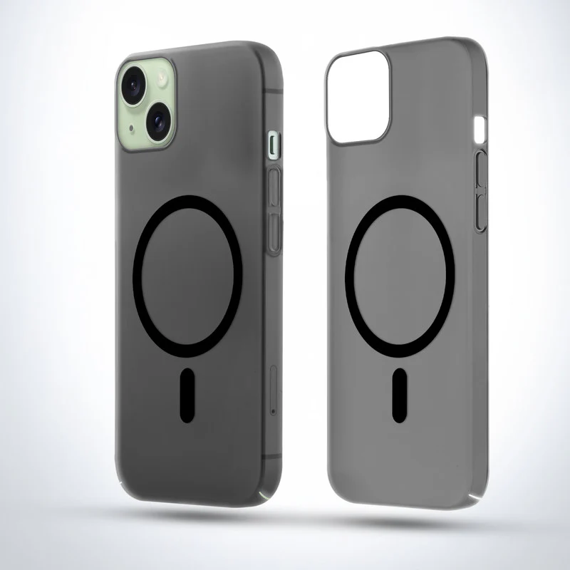 Slim Matte Wireless Charging Support Back Case for Apple iPhone 15