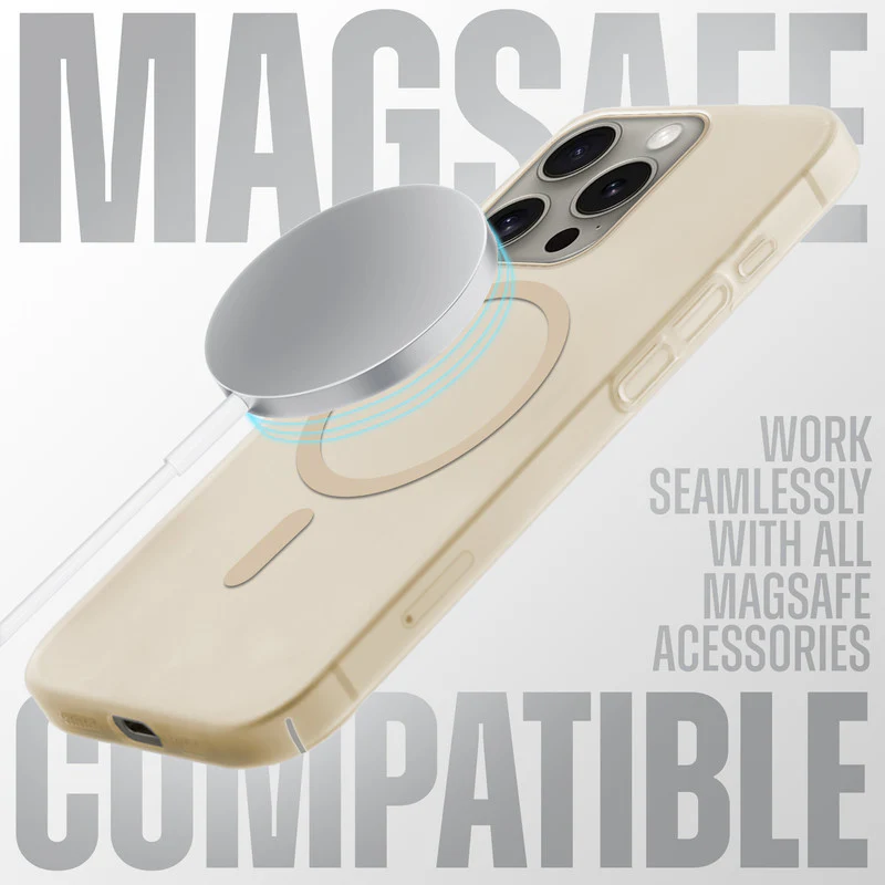 Slim Matte Wireless Charging Support Back Case for Apple iPhone 15 Pro Max - Image 9