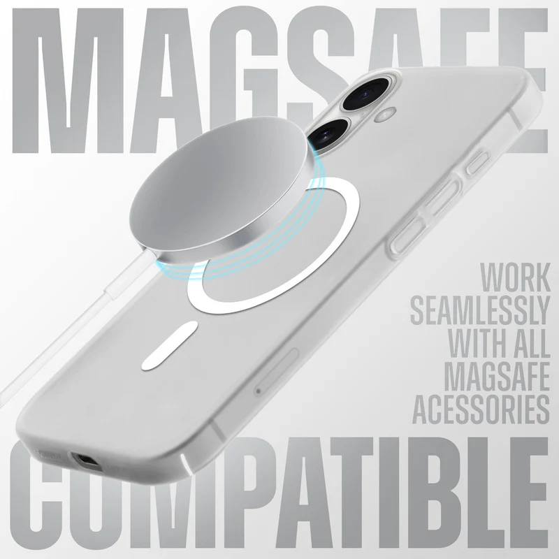 Slim Matte Wireless Charging Support Back Case for Apple iPhone 16 Plus - Image 21