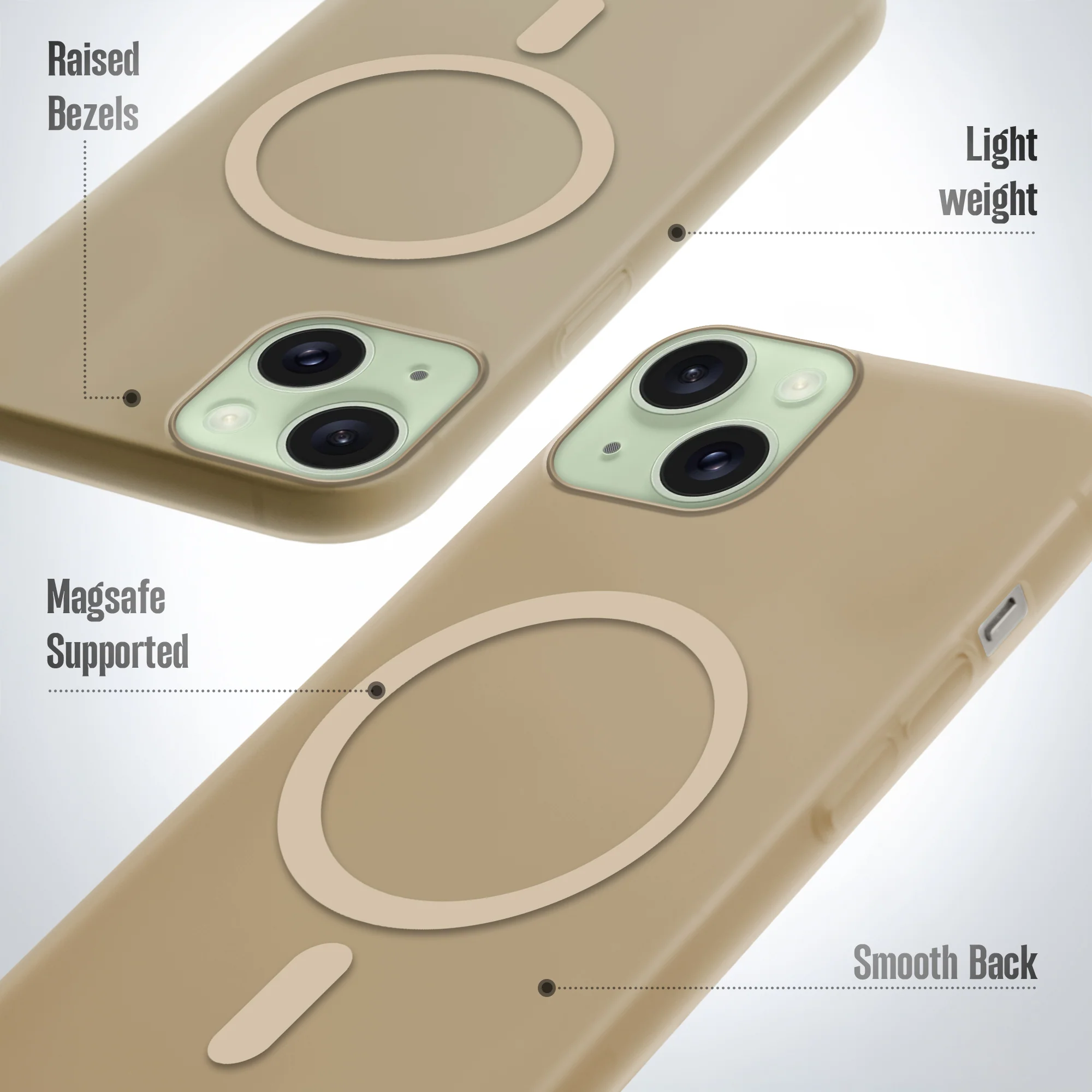 Frosted Slim Wireless Charging Support Case For Apple iPhone 14 - Image 46