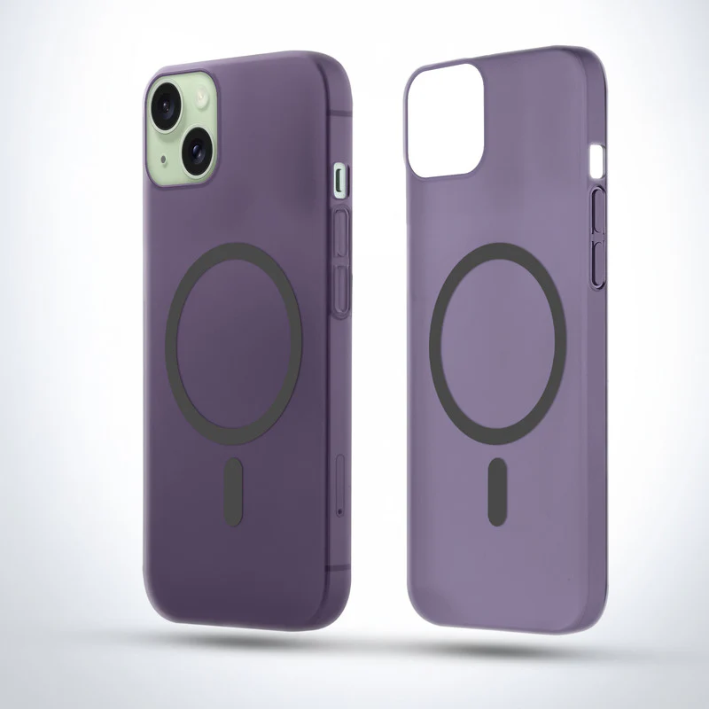 Frosted Slim Wireless Charging Support Case For Apple iPhone 14 - Image 7