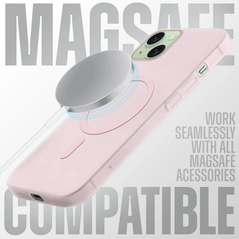 Frosted Slim Wireless Charging Support Case For Apple iPhone 15 - Image 15