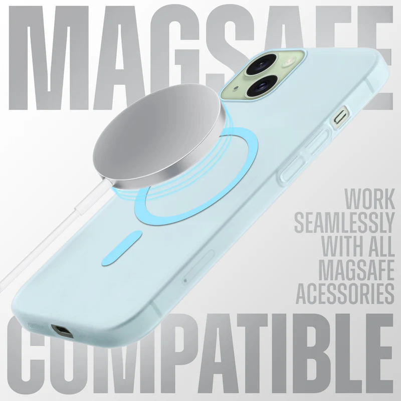 Frosted Slim Wireless Charging Support Case For Apple iPhone 15 - Image 21