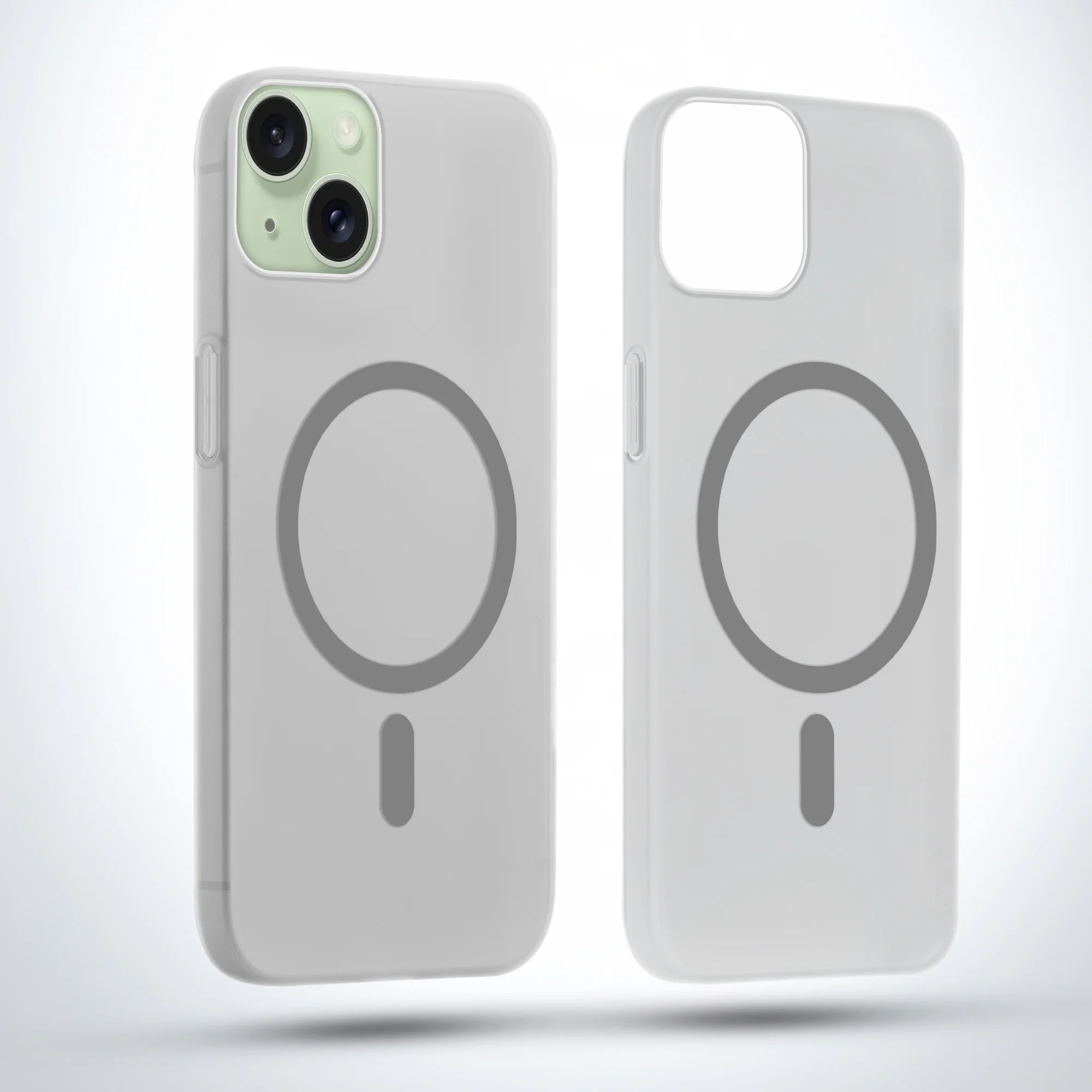 Frosted Slim Wireless Charging Support Case For Apple iPhone 15 - Image 35