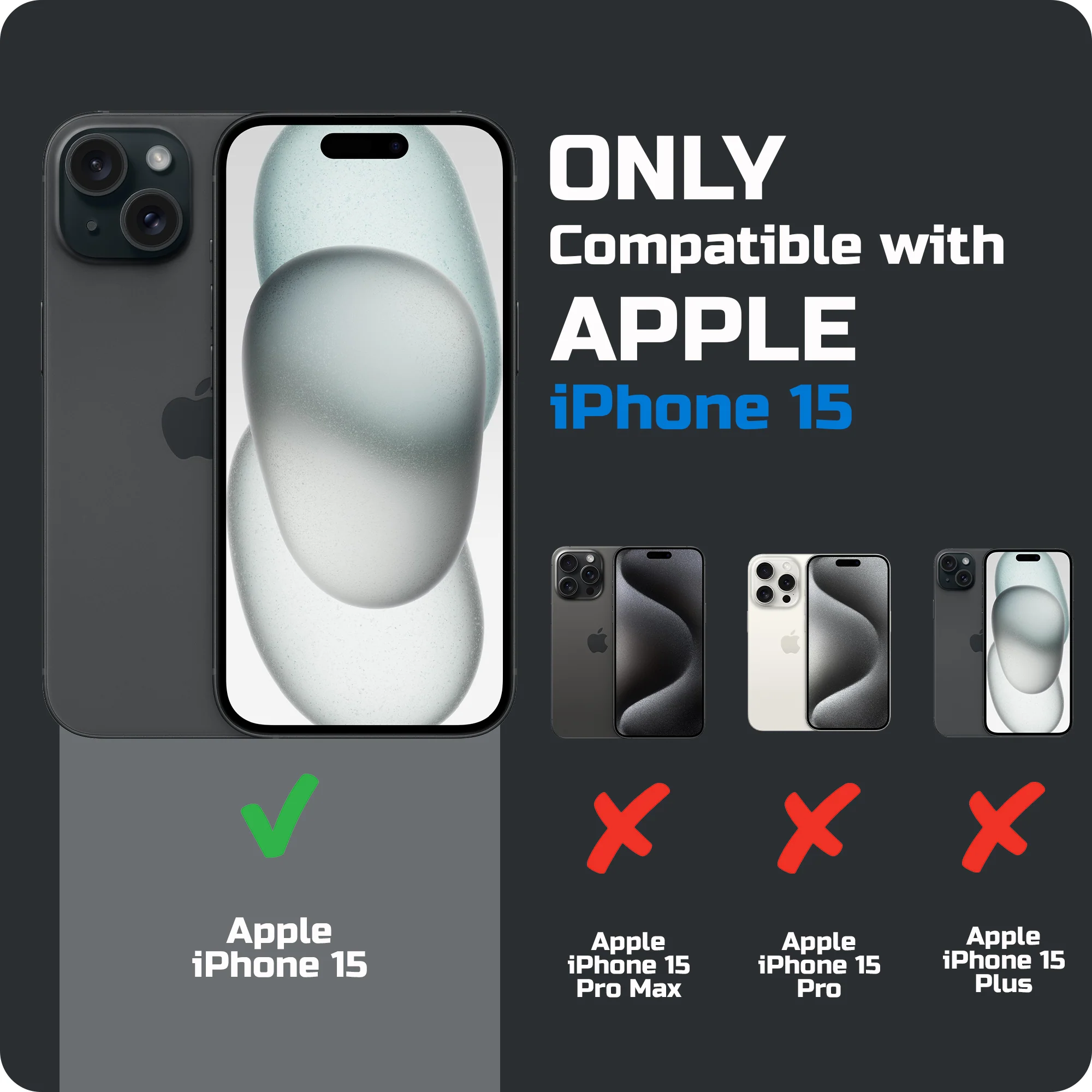 Frosted Slim Wireless Charging Support Case For Apple iPhone 15 - Image 8