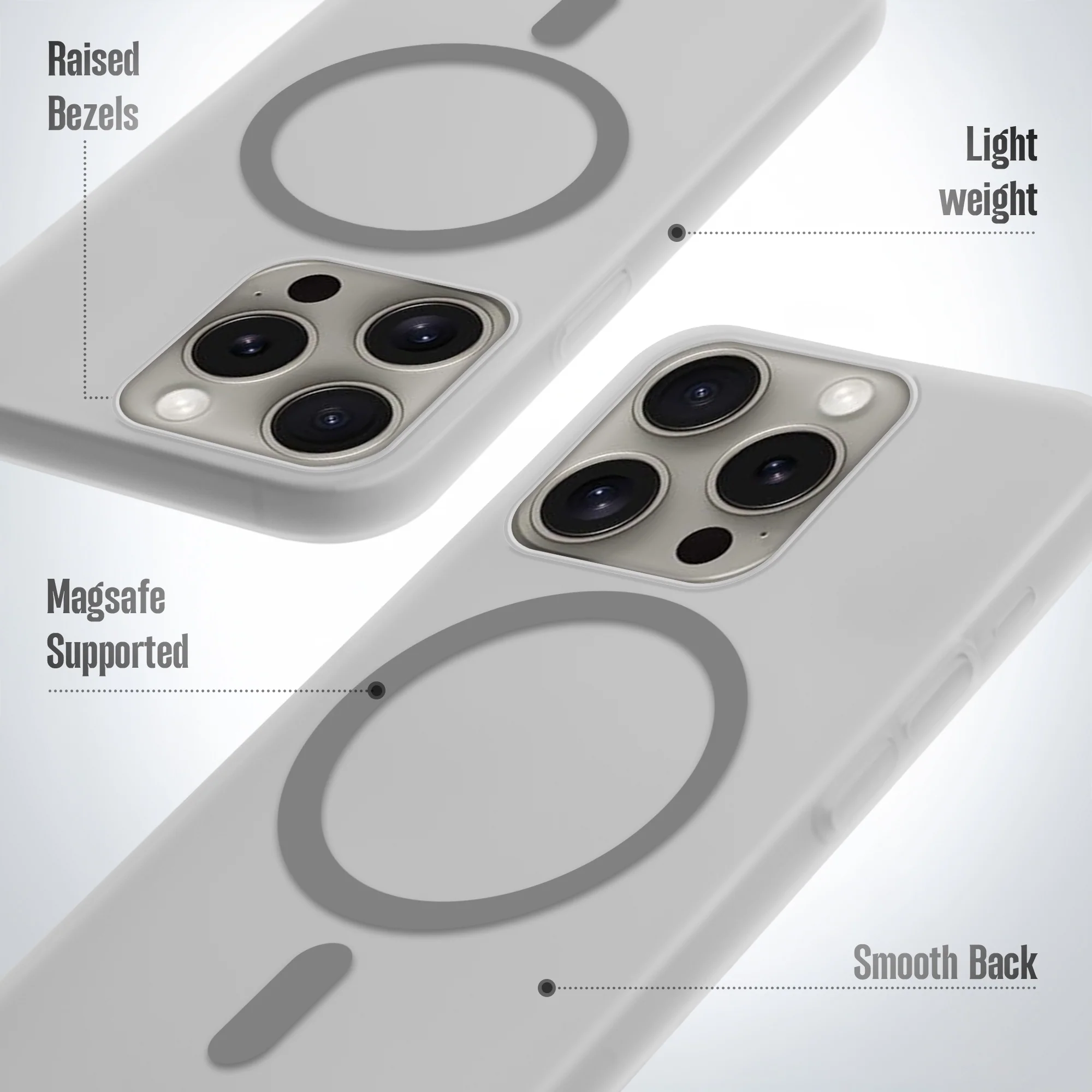 Frosted Slim Wireless Charging Support Case For Apple iPhone 15 Pro - Image 16
