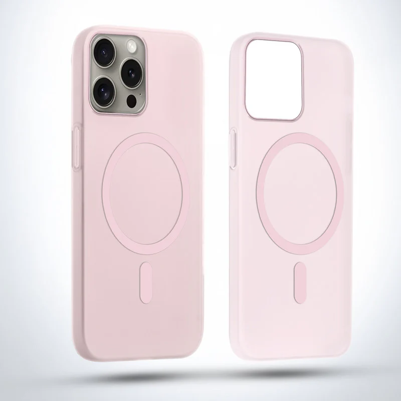 Frosted Slim Wireless Charging Support Case For Apple iPhone 15 Pro - Image 23