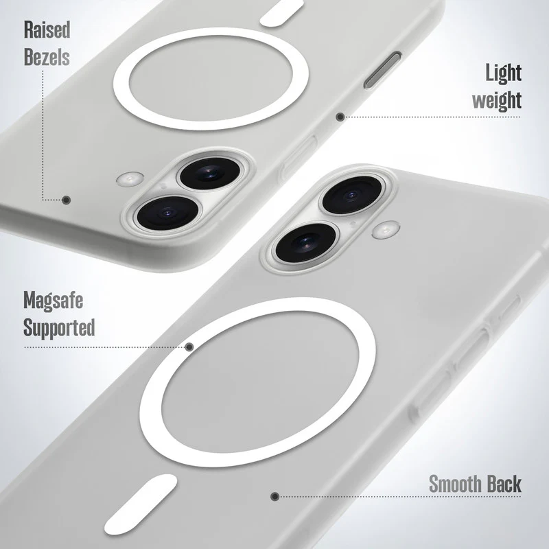 Frosted Slim Wireless Charging Support Case For Apple iPhone 16 Plus - Image 28