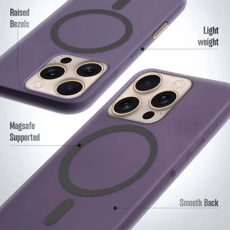 Frosted Slim Wireless Charging Support Case For Apple iPhone 16 Pro Max - Image 4