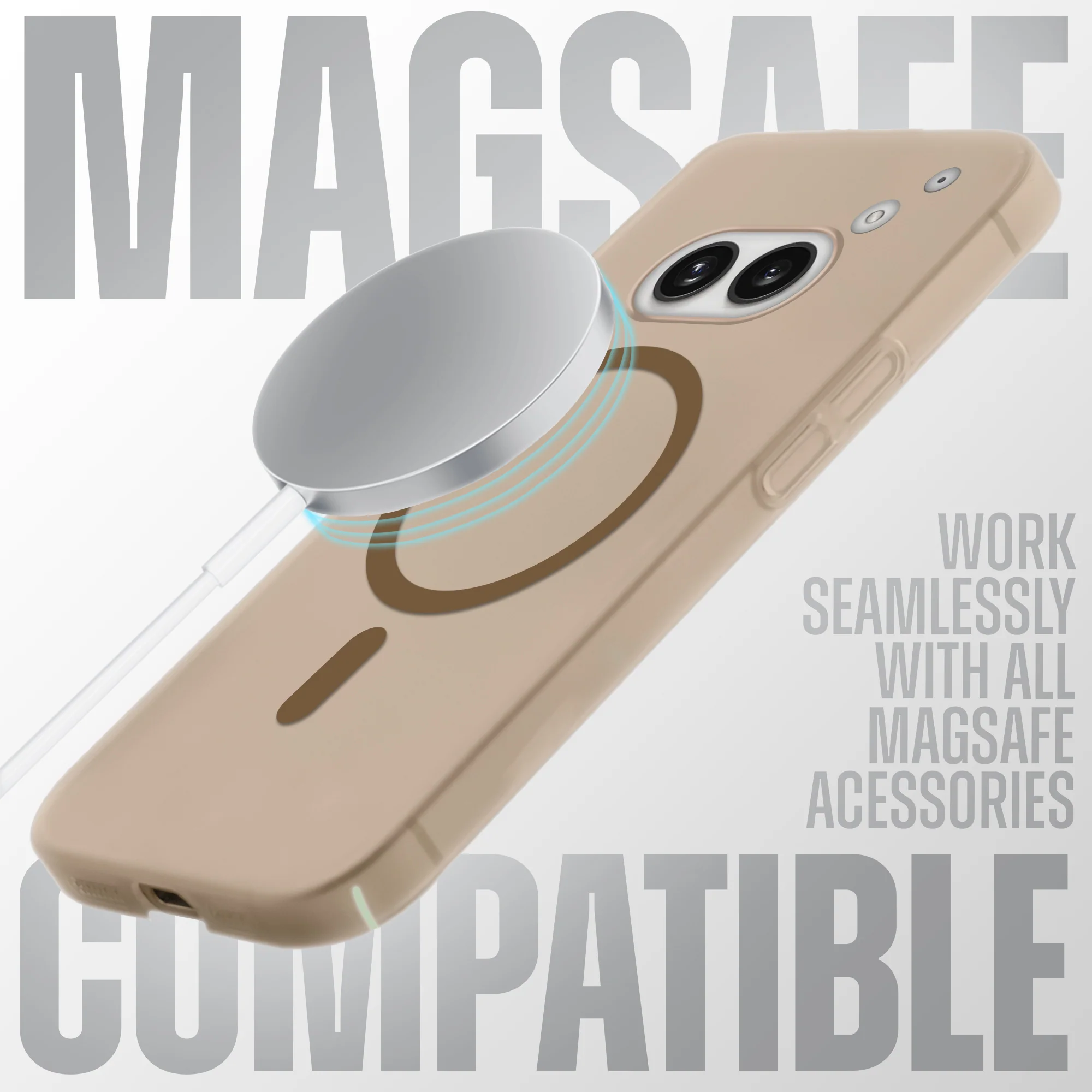 Frosted Slim Wireless Charging Support Case For Nothing Phone 2A - Image 15