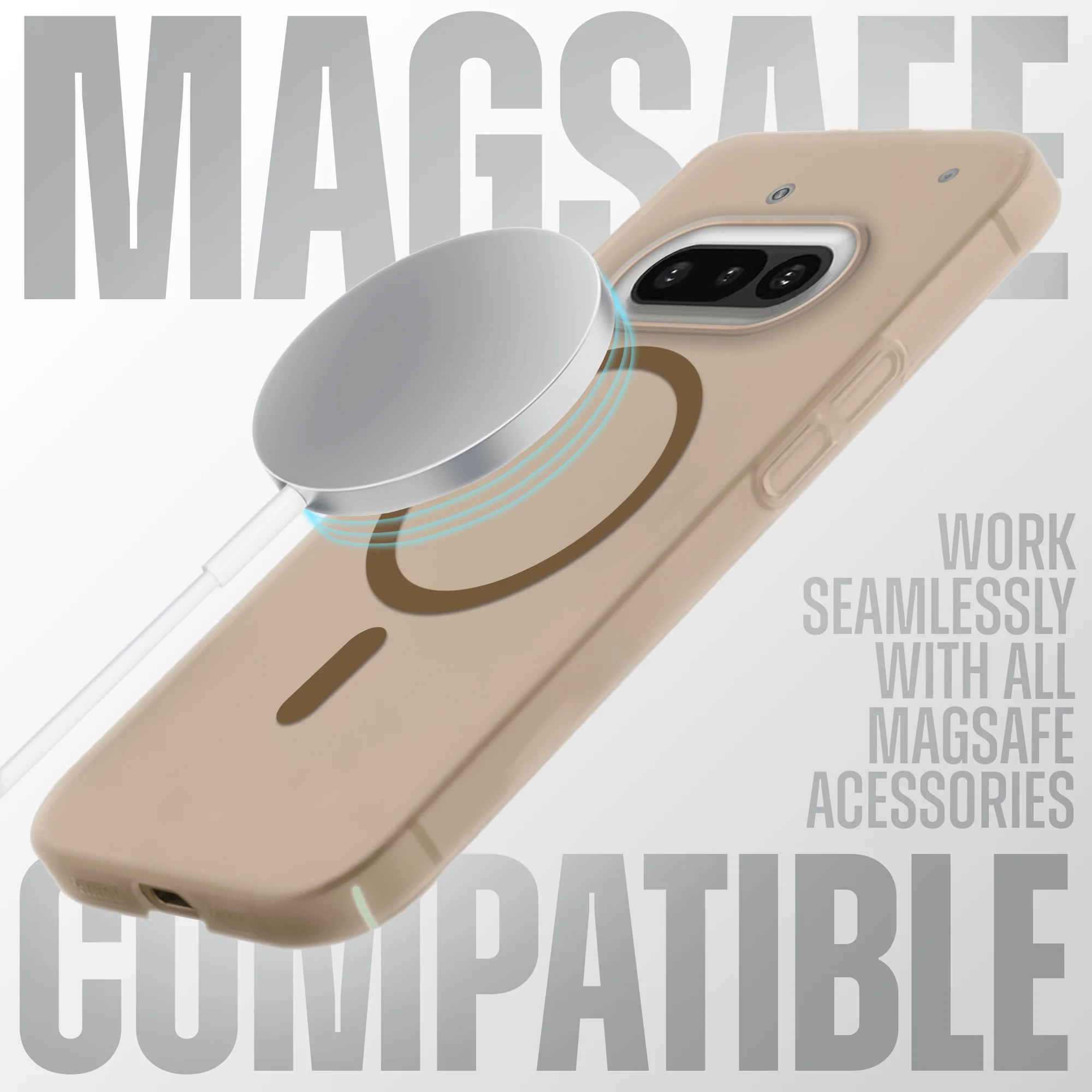Frosted Slim Wireless Charging Support Case For Nothing Phone 3A 5G - Image 21