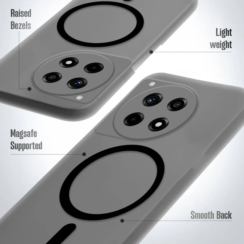 Frosted Slim Wireless Charging Support Case For OnePlus 12R 5G - Image 4