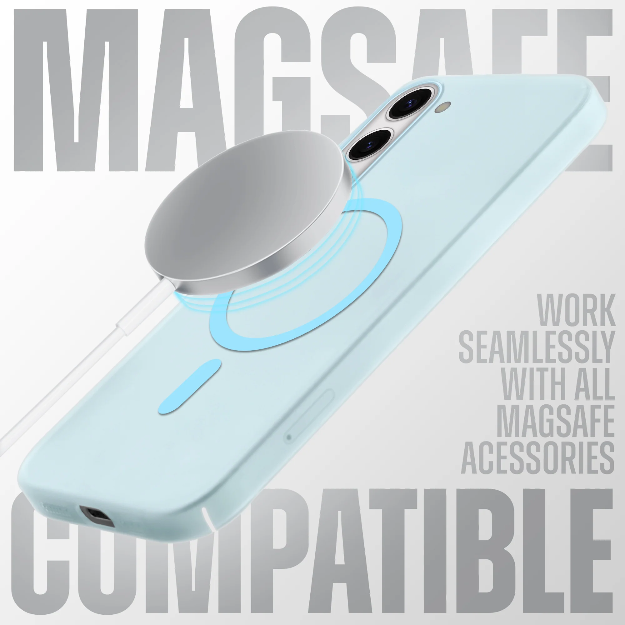 Frosted Slim Wireless Charging Support Case For Samsung S23 5G - Image 27